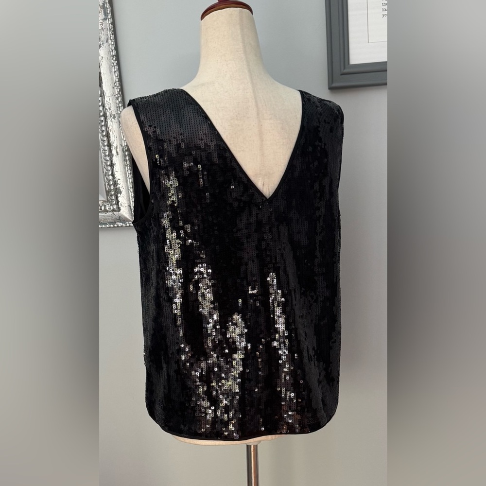 J. Crew Factory Sleeveless Sequin Top - Picture 8 of 8